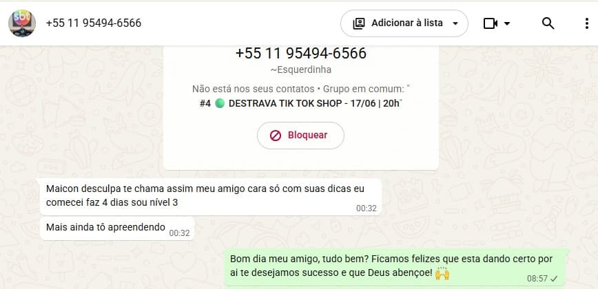 Em 4 dias usando as dicas, subiu para o nível 3