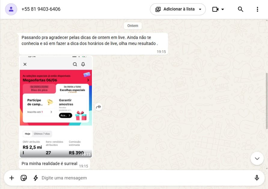 Alana fez R$390 com as dicas